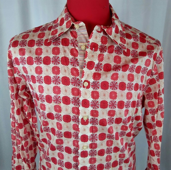💥SOLD💥Robert Graham Shirt Multicolor Red/Gray - Picture 1 of 6